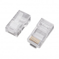 Маленькое фото товара - Разъем UTP RJ-45(8P8C), CAT 5e REXANT. Вариант №1