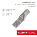 Маленькое фото товара - Наконечник штифтовой медный луженый НШМЛ 6-5,5х12 (6мм² - Ø5,5мм) (в упак.50 шт.) REXANT. Вариант №1