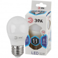 Маленькое фото товара - Лампочка светодиодная ЭРА STD LED P45-11W-840-E27 E27 / Е27 11Вт шар нейтральный белый свет. Вариант №1