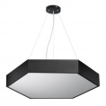 Маленькое фото товара - Светильник LED ЭРА Geometria SPO-121-B-40K-038 Hexagon 38Вт 4000К 4000Лм IP40 600*600*80 черный подвесной. Вариант №2