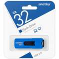 Маленькое фото товара - USB 2.0 накопитель  Smartbuy 032GB  STREAM Blue (SB32GBST-B). Вариант №1