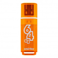 Маленькое фото товара - USB 2.0 накопитель Smartbuy 64GB Glossy series Orange (SB64GBGS-Or). Вариант №1