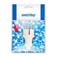 Маленькое фото товара - Вилка Smartbuy, прямая с заземлением белая 16А 250В (SBE-16-P01-w)/600. Вариант №2