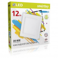 Маленькое фото товара - Накладной (LED) светильник Square SDL Smartbuy-12w/4000K/IP40 (SBL-SqSDL-12-4K)/40. Вариант №1