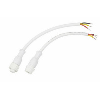 Фото товара - Соединительный кабель (3pin) герметичный (IP67) 3х0.5мм²  белый  REXANT