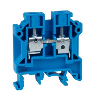 Фото товара - Клемма проходная винтовая OptiClip CTS-6-I-BU-41A-(0,5-6)-синий