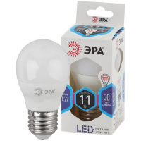 Фото товара - Лампочка светодиодная ЭРА STD LED P45-11W-840-E27 E27 / Е27 11Вт шар нейтральный белый свет