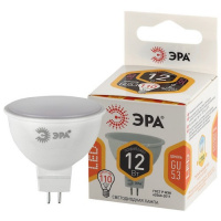 Фото товара - Лампочка светодиодная ЭРА STD LED MR16-12W-827-GU5.3 GU5.3 12Вт софит теплый белый свет