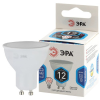 Фото товара - Лампочка светодиодная ЭРА STD LED MR16-12W-840-GU10 GU10 12 Вт софит нейтральный белый свет