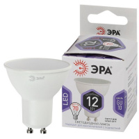 Фото товара - Лампочка светодиодная ЭРА STD LED MR16-12W-860-GU10 GU10 12Вт софит холодный дневной свет