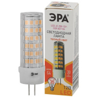 Фото товара - Лампочка светодиодная ЭРА STD LED JC-5W-12V-CER-827-G4 G4 5Вт керамика капсула теплый белый свет
