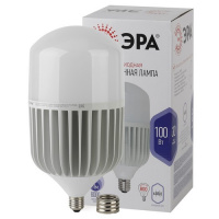 Фото товара - Лампочка светодиодная ЭРА STD LED POWER T160-100W-6500-E27/E40 100Вт колокол холодный дневной свет