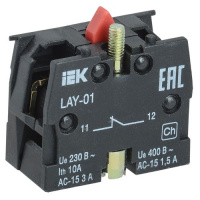 Фото товара - Контактный блок 1р для серии LAY5 IEK