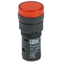 Фото товара - Лампа AD16DS(LED)матрица d=16мм красный 230В AC IEK