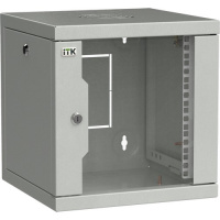 Фото товара - ITK LINEA WS Шкаф 10" 9U 320х310мм дверь обзорная со стеклом серый