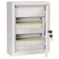 Фото товара - TITAN 3 Корпус металлический ЩРн-24 (395х310х120мм) IP31 белый IEK