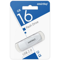 Фото товара - UFD 2.0 накопитель SmartBuy 016GB Scout White (SB016GB2SCW)