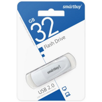 Фото товара - UFD 2.0 накопитель SmartBuy 032GB Scout White (SB032GB2SCW)