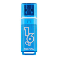 Фото товара - USB 2.0 накопитель Smartbuy 016GB Glossy series Blue (SB16GBGS-B)
