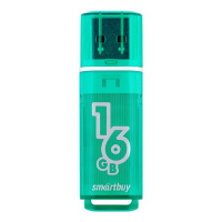 Фото товара - USB 2.0 накопитель Smartbuy 016GB Glossy series Green (SB16GBGS-G)
