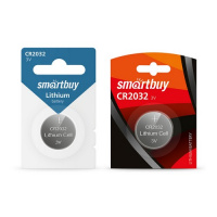 Фото товара - Литиевый элемент питания Smartbuy CR2032/1B (12/720) (SBBL-2032-1B)