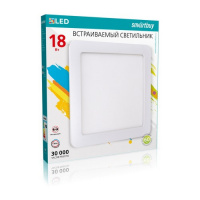 Фото товара - Встраиваемый (LED) светильник DL Smartbuy Square-18w/4000K/IP20 (SBL-DLSq-18-4K)