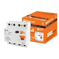Фото товара - Устройство защитного отключения ВД1-63 4Р 16А 30мА тип А TDM