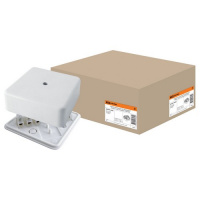 Фото товара - Коробка распаячная КР 50х50х20 ОП с клем. колодкой белая IP40 TDM