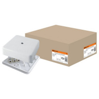 Фото товара - Коробка распаячная КР 100х100х29 ОП с клем. колодкой белая IP40 TDM