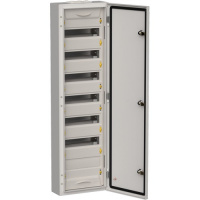 Фото товара - TITAN 5 Корпус металлический ЩРн-84 (1х84) 1085х310х140мм IP54 серый (одна дверь) IEK