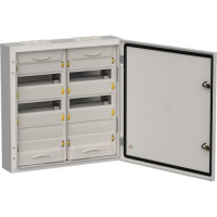 Фото товара - TITAN 5 Корпус металлический ЩРн-72 (2х36) 585х570х140мм IP54 серый (одна дверь) IEK